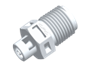 Thread to tube Straight Fitting, 1/8 NPT X 1/16 HB, White Nylon